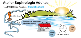 Billetterie Atelier Sophrologie Adultes - Instant’Sophro®️ Le 24 Juillet 2025 de 9H à 11H30 à SAINT-RENAN - Finistère