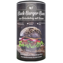 Bake Affair Black Burger Buns aus Briocheteig mit Sesam