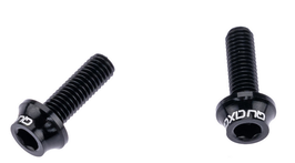 Quaxar Aluschrauben Set schwarz M5x15 mm (2 Stück) für Flaschenhalter