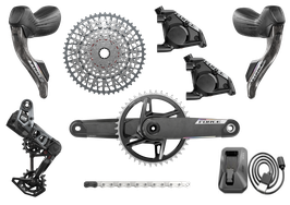 SRAM Mullet Force AXS E1 / GX Transmission Eagle, 1x12 Gruppe, HRD, Flatmount