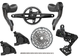 Sram RIVAL AXS E1 XPLR, 1x13 Gruppe Powermeter, Disc Flatmount