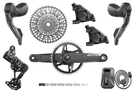 SRAM Mullet Force AXS E1 Powermeter / GX Transmission Eagle, 1x12 Gruppe, HRD, Flatmount
