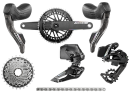 SRAM Force AXS E1, 2x12 Gruppe 36T, Disc, Flatmount
