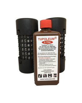 2 microzuilen/gaaskokers © met 1/2 liter Tupoleum®