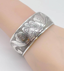 Pulsera tibetana flor de lotro, Ancha