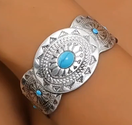 Pulsera étnica turquesa