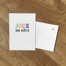 Jeck em Hätz - Postkarte