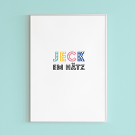 Jeck em Hätz – A3 Poster