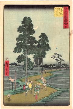 広重　五十三次名所図会　赤坂