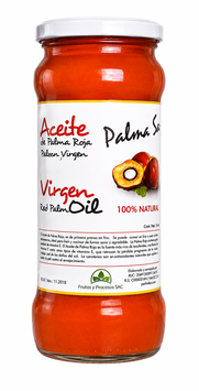 Aceite de Palma Roja Virgen - Frasco x 530 ml (Prensado en Frío)