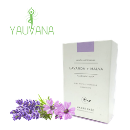 Jabón Natural de Lavanda y Malva - Envase x 100 g