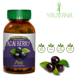 Acai Berry / Huasai (Euterpe oleracea) - Frasco x 100 cápsulas x 500 mg