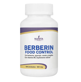 BERBERINA (CON AGRACEJO, CANELA, JENGIBRE Y VIT. B6) - FRASCO X 100 CÁPSULAS X 500 MG