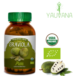 Graviola Orgánica - Frasco x 100 cápsulas x 400 mg