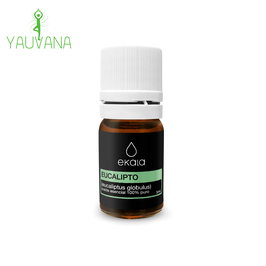 Aceite Esencial de Eucalipto Orgánico (Eucalyptus Globolus) 100% Puro - Frasco x 5 ml