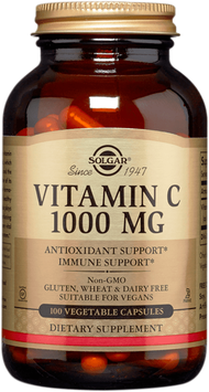 Vitamina C 1000 mg (Gluten Free, Vegano) - Frasco x 100 cápsulas