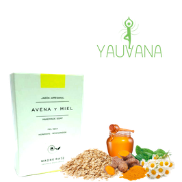 Jabón Avena, Miel, Manzanilla, Cúrcuma - 100 g