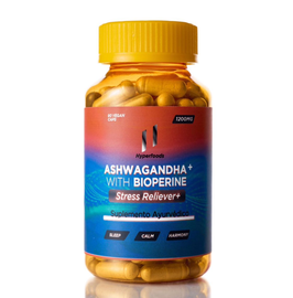 ASHWAGANDHA (WITHANIA SOMNIFERA) + BIOPERINE – FRASCO X 90 CÁPSULAS x 1200 MG ASHWAGANDHA (WITHANIA SOMNIFERA) + BIOPERINE - FRASCO X 90 CÁPSULAS x 1200 MG