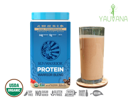 WARRIOR BLEND MOCHA (RAW Vegan Protein) 30 Porciones - Frasco x 750 g