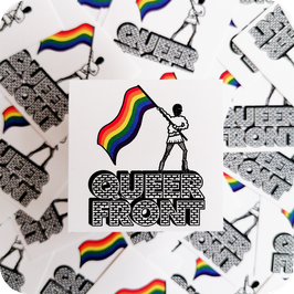 Queerfront Flagge Sticker