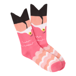 Women's Wide Mouth Flamingo Crew Socks