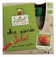 GOURDE COMPOTE POMME 90gr x 4