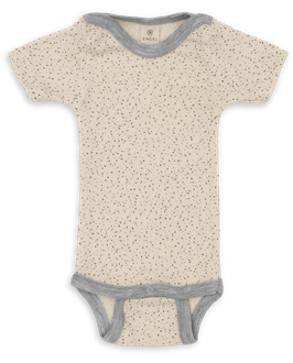 Body neonato a maniche corte - naturale stampato