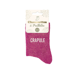 Chaussettes à paillettes "Crapule"