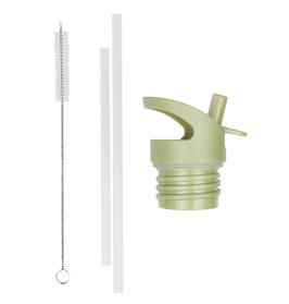 A LITTLE LOVELY COMPANY - Ensemble couvercle, paille et brosse : Dinosaures