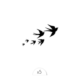 SIOOU - Tatouage éphémère Envolée d'oiseaux