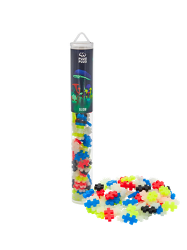 PLUS PLUS - Tube Phosphorescent- 100 pcs