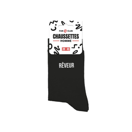 Chaussettes noires "Rêveur"