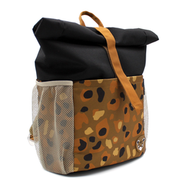 LES DEGLINGOS - Sac à dos Rolltop mini-coursier Speculos le tigre