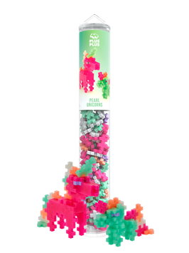 PLUS PLUS - Tube Licornes Perle - 100 pcs