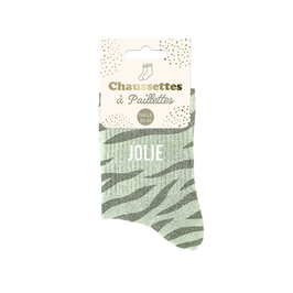 Chaussettes à paillettes "Jolie"