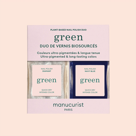 MANUCURIST - Duo de vernis Bio-sourcés - Navy Blue & Diamant