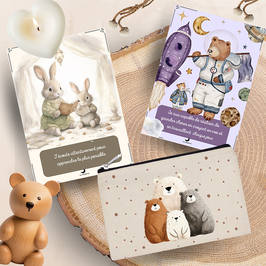 LES MOONETTES - 32 Cartes d'affirmations positives pour enfants Pépites de Bonheur