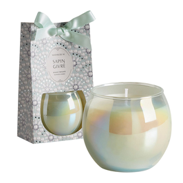 MATHILDE M - Bougie parfumée Fête Nacrée 170 g - Sapin Givré