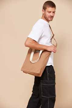 HINDBAG - Cabas vertical Paul - Cannelle