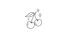 SIOOU - Tatouage éphémère Cerise
