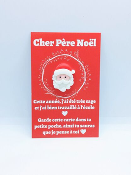 LES LUTINS DE MARIE - Câlin de poche "Collection Noël" Cher Père Noël"