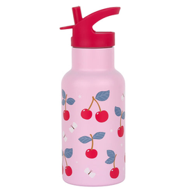 A LITTLE LOVELY COMPANY - Gourde en acier inoxydable : Cerise