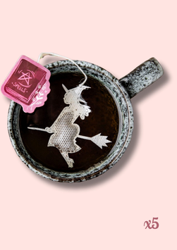 TEA HERITAGE - Sachets de thé personnalisés - Sorcière x5