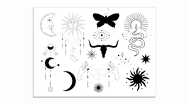 SIOOU - Tatouage éphémère Mini Céleste