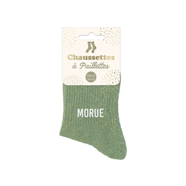 Chaussettes à paillettes "Morue"