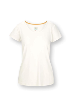 PIP STUDIO - Tilly Top à Manches Courtes Solid Blanc