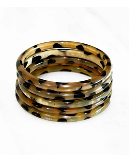 PALOMA BIJOUX - Bracelet en corne - Léopard