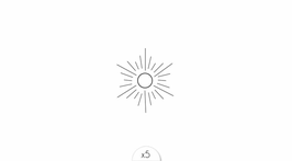 SIOOU - Tatouage éphémère Soleil