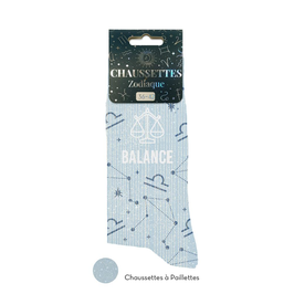 Chaussettes paillettes astro "Balance"