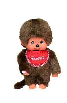 MONCHHICHI - Garçon avec bavoir rouge